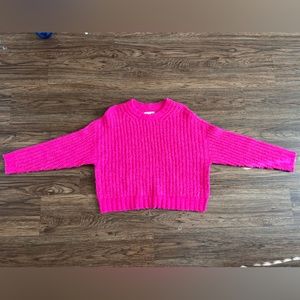 Pink Cropped Sweater